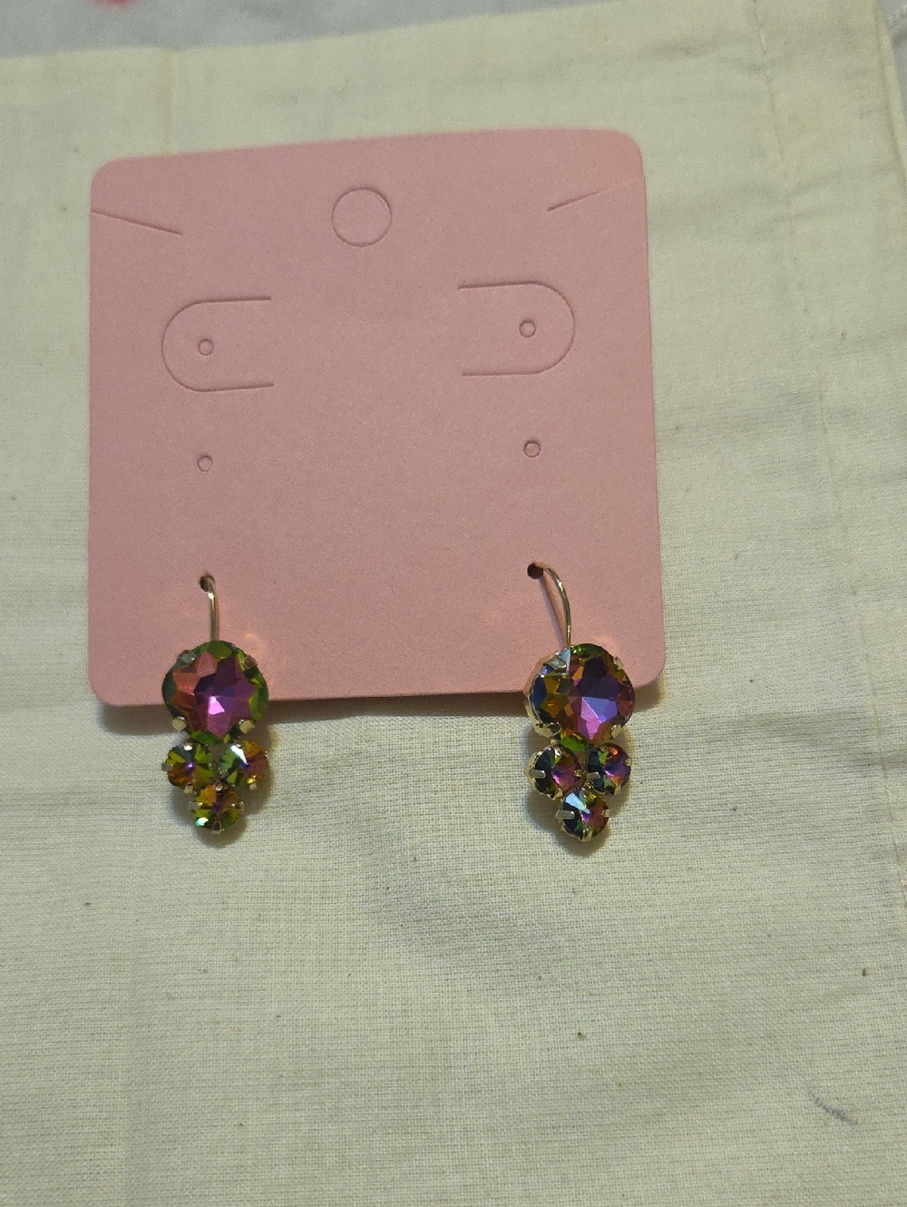 Multicolor Crystal Drop Earrings - Women Jewelry